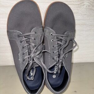WHITIN minimalist barefoot sneakers in gray canvas Sz 47/13